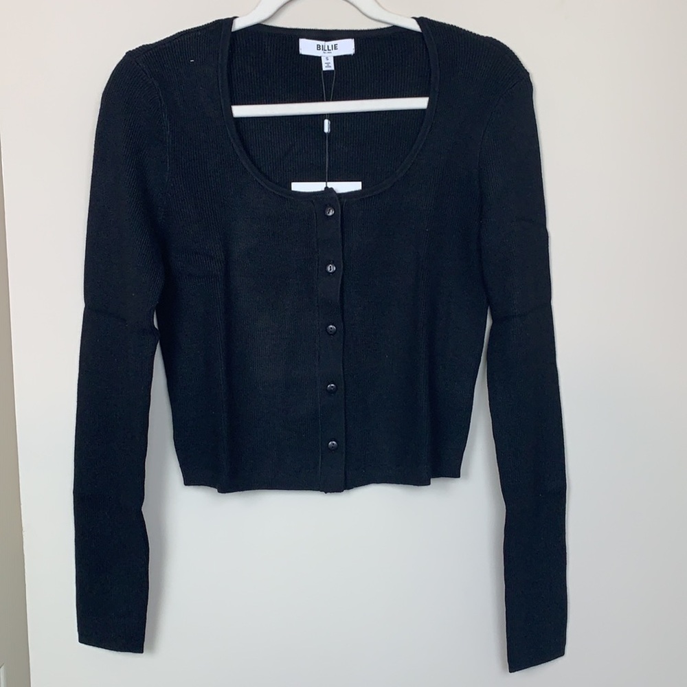 Billie the Label Sheryl Scoop Neck Cardigan - Picture 2 of 7